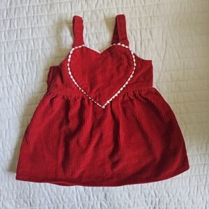 5/$20 Old Navy red corduroy dress, Size 6-12M